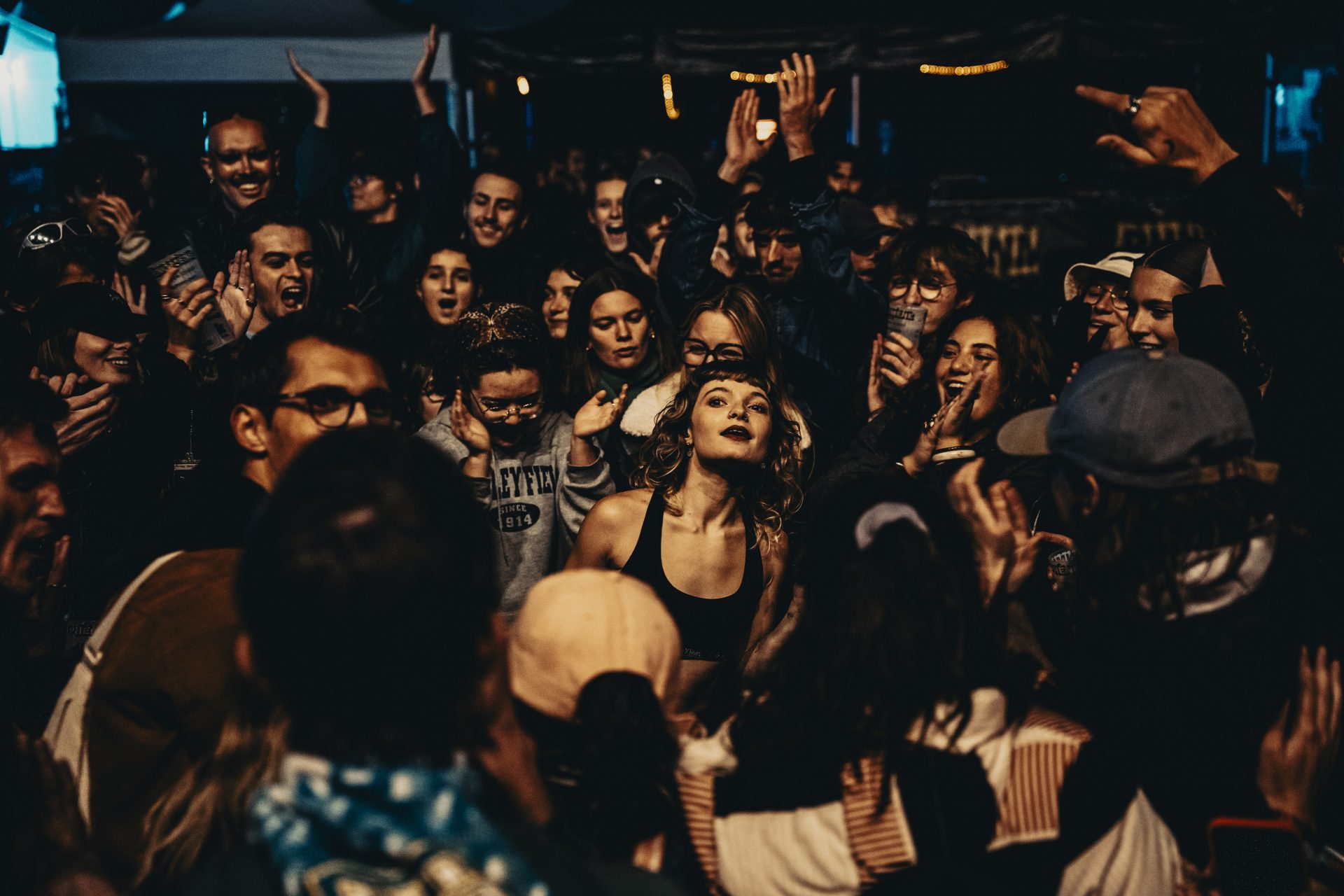 Performance live lors du festival